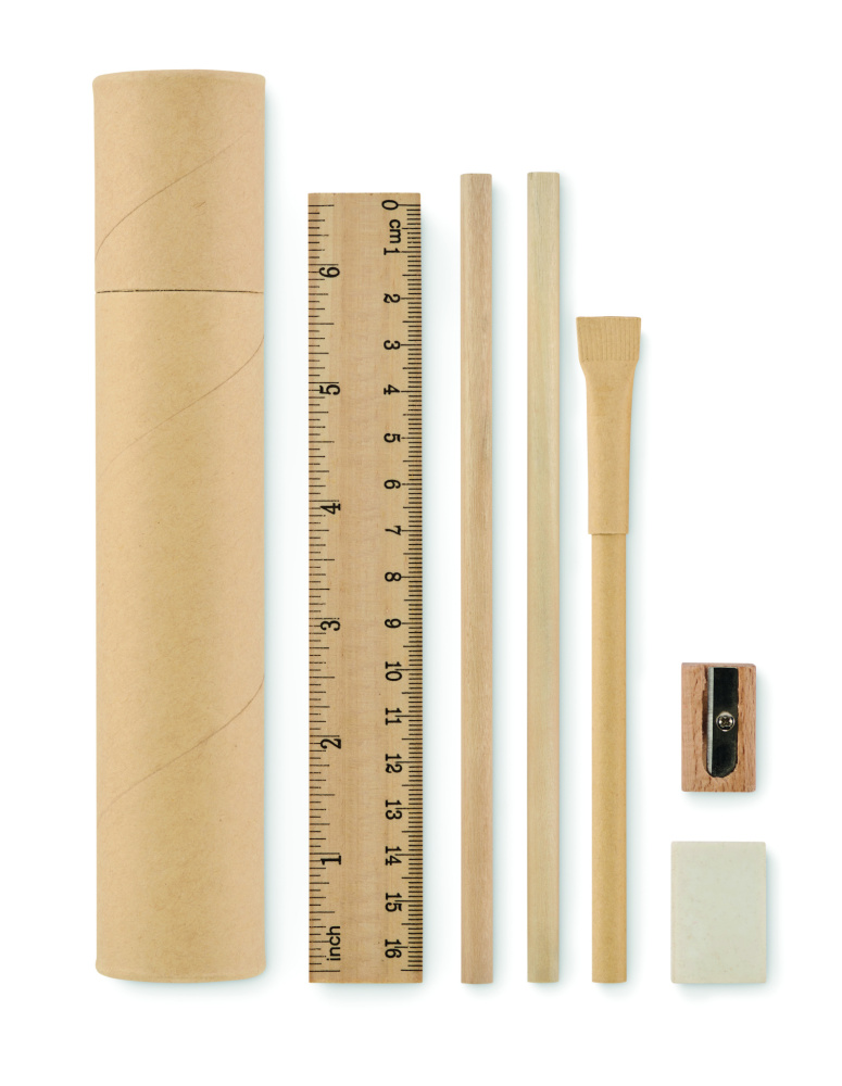 Logotrade promotional merchandise photo of: Paper tube stationery set